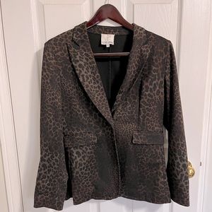 Cheetah Print Blazer